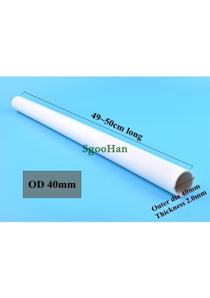 Dış Çap 40MM Tarzı 2 Adet M Uzun Od 20~ Beyaz Pvc Boru Akvaryum Tankı Ek Parçaları Ev Bahçe Dıy Sulama Sistemi Pvc Tüp Su Temini Borusu (Yurt Dışından)