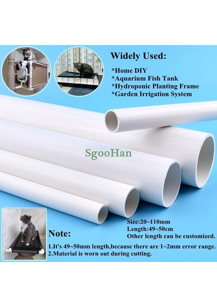 Dış Çap 40MM Tarzı 2 Adet M Uzun Od 20~ Beyaz Pvc Boru Akvaryum Tankı Ek Parçaları Ev Bahçe Dıy Sulama Sistemi Pvc Tüp Su Temini Borusu (Yurt Dışından) fiyatları