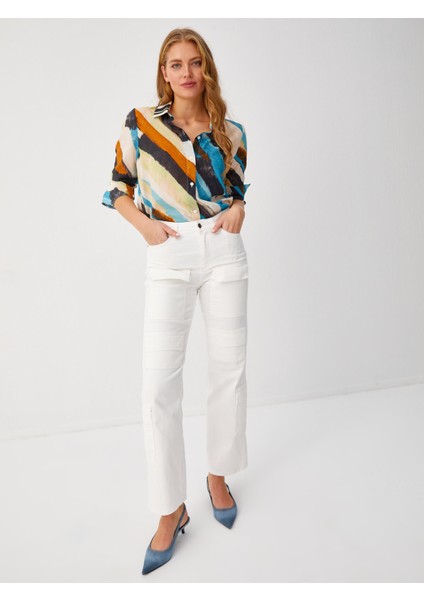 Çok Cepli Straıght Fıt Jean Pantolon 68464