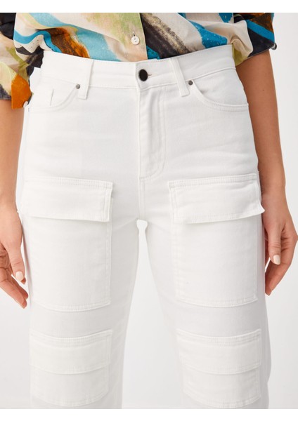 Çok Cepli Straıght Fıt Jean Pantolon 68464 fırsatları