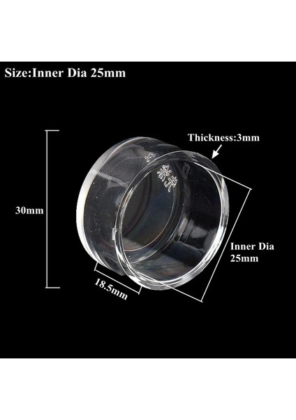 Iç Çap 25MM Stili 5 Adet 1 ~ ~ 32MM Şeffaf Akrilik Uç Kapağı Boru Konektörü Akvaryum Balık Tankı Su Temini Tüpü Uç Tapası Bahçe Sulama Derzi (Yurt Dışından)