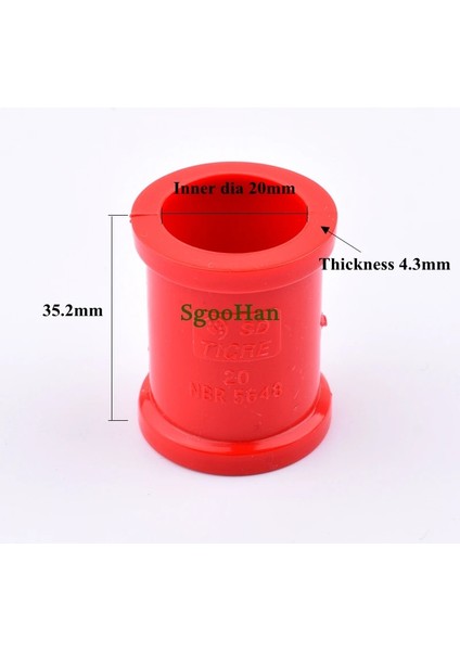 20 mm Iç Çap Stili 20 Adet 4~ mm Pvc Boru Düz Konnektör Sulama Sistemi Su Temini Balık Tankı Eşit Düz Sert Boru Bağlantıları (Yurt Dışından)