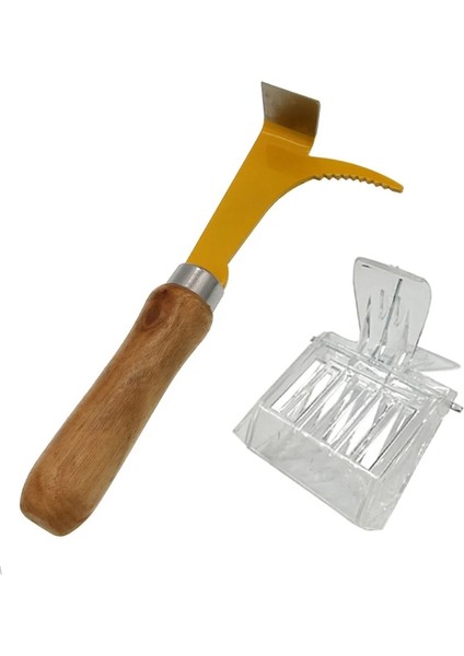 Resim Gösterilen Stil Olarak M Beden 1 Takım Paslanmaz Çelik Arı Kazıyıcı ve Arı Kafesi Arı Kovanı Ekipmanları Arıcı Için Çok Fonksiyonlu Kapaksız Arıcılık Aracı (Yurt Dışından)