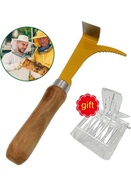Resim Gösterilen Stil Olarak M Beden 1 Takım Paslanmaz Çelik Arı Kazıyıcı ve Arı Kafesi Arı Kovanı Ekipmanları Arıcı Için Çok Fonksiyonlu Kapaksız Arıcılık Aracı (Yurt Dışından)