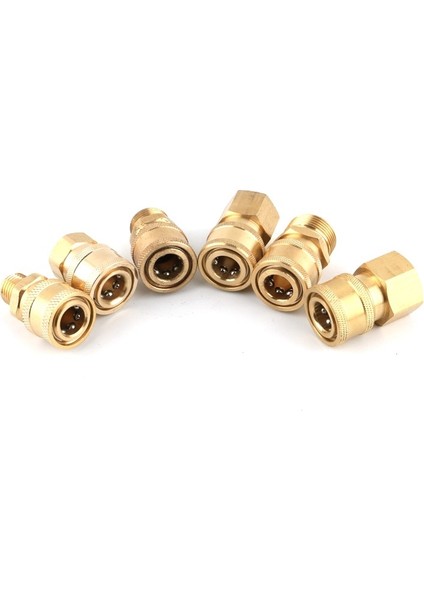 B-M22-MM Stili Pirinç Yüksek Basınçlı Hızlı Bağlantı Su Tabancası Adaptörü Araba Yıkama Bağlantıları Bahçe Sulama Konektörü (Yurt Dışından) indirimleri