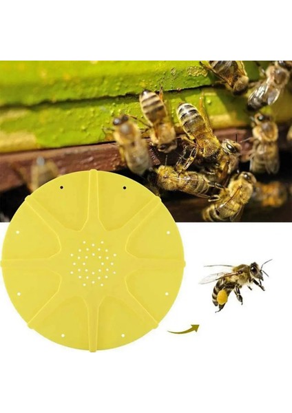 Sarı Stil 8 Yollu Dairesel Kapı Çıkış Diski Arı Kovanı D Yolları Kaçış Kapısı Arı Kovanı Kapısı Yuvarlak Disk Arıcılık Malzemeleri Arılar Ekipman Cihazı (Yurt Dışından) fiyatları