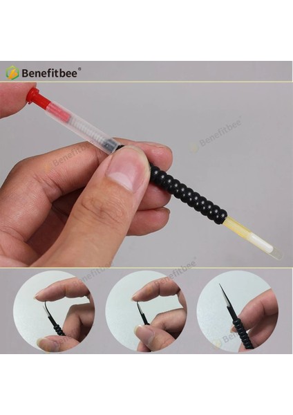 Kraliçe Aşılama Aracı Stili Benefitbee Arıcılık Aşılama Aracı Arı Kraliçe Larva Geri Çekilebilir Aşılama Aracı Yeni Gereçler Yaylı Aletler 1 Kutu 2 Kalem (Yurt Dışından) fırsatları