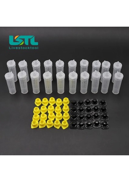 50 Takım Arıcılık Yetiştirme Bardak Takımı Kraliçe Arı Kıl Silindir Kafesleri W Hücre Bardaklık ve Hücre Armatürleri Arıcı Ekipmanları (Yurt Dışından) fiyatları