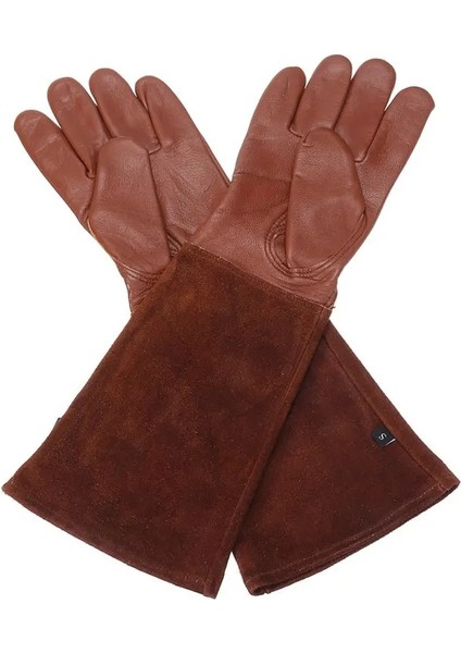 Sarı Stil M Beden Gül Budama Bahçe Deri Eldivenleri Arıcılık Diken Geçirmez Uzun Kollu Iş Eldiveni Erkek Kadın Bahçe Budama Eldivenleri Sml Xl (Yurt Dışından)