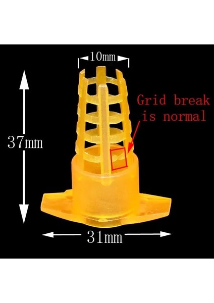 Luoditong Shop Sarı Stil M Beden Lastic Arı Ana Kafesi Koruyucu Kapak Hücre Kafesleri Koruyucu Arı Aletleri Arıcılık Ekipmanları Ana Kraliçe Kafesi Koruyucu Kapak (Yurt Dışından)