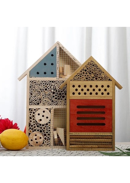 19.5X29.5X4CM Stili Ahşap Böcek Arı Evi Açık Ahşap Uğur Böceği Kelebek Evi Barınak Yuvalama Kutusu Bahçe Dekorasyonu (Yurt Dışından) fırsatları