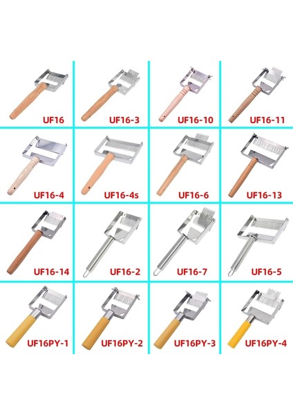 UF16-11 Stili Arıcılık Bal Kapak Açma Aletleri Kazıyıcı Bal Kesici Arı Kovanı Petek Kazıyıcı Ekipmanları Ahşap Saplı Kapak Açma Çatal Kürek (Yurt Dışından) modelleri