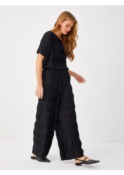 Kendinden Pilise Dokulu Straıght Fır Pantolon 68522 fiyatları