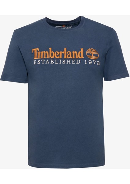 Embroidery Logo Tee Erkek Lacivert Tshirt Tb0A6Se12881