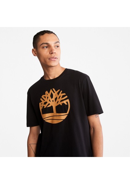 Tree Logo Short Sleeve Erkek Siyah T-Shirt TB0A2C2RP561 indirimleri