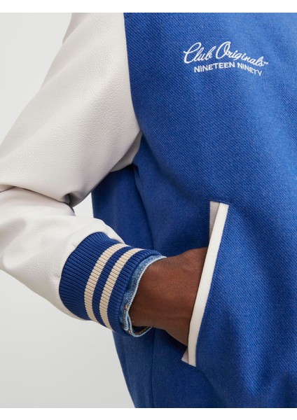 Jorcollege Wool Blend Bomber Noos Erkek Mavi Ceket 12241559-07 indirimleri