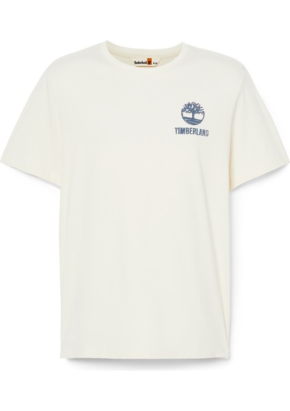 Short Sleeve Back Logo Graphic Tee Erkek Bej Tshirt Tb0A5V7Kcr31 indirimleri
