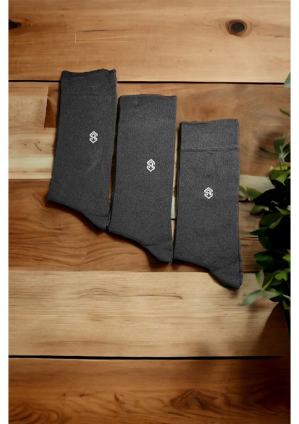 Erkek Bambu Soft Dikişsiz Burun 10'lu Siyah Soket Çorap