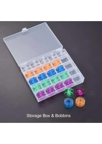 2-Bobins Set Stili Dikiş Bobinleri Kutu Seti, Dikiş Aletleri Aksesuarları Için Saklama Kutusu, Bobin Düzenleme Kasa Dikiş Makinesi Makaraları Dikiş Malzemeleri (Yurt Dışından) fırsatları