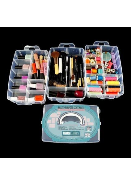 30 Ayarlanabilir Bölmeli Büyük Saklama Kabı Iplik Saklama Kabı Dikiş Nakış Aksesuarları Bobin Boncukları (Yurt Dışından) fırsatları