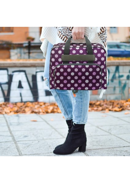 B Tarzı Dikiş Makinesi Çanta Tığ Kitleri Baskı Seyahat Taşıma Çantası Bez Çantalar Oxford Kumaş Büyük Kapasiteli Tığ Kiti Saklama Çantası (Yurt Dışından) modelleri