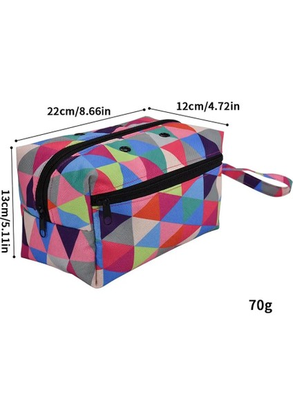 C Stili Moda Yün Iplik Saklama Çantası Yuvarlak Örme Yün Çanta Oxford Kumaş Yaprak Baskı Dıy Örgü Dikiş Kiti Dikiş Araçları Aksesuarları (Yurt Dışından)