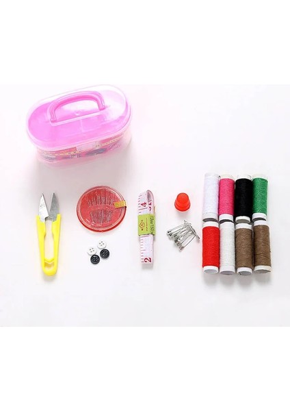 1 Adet Tarzı 1 Takım Dikiş Örgü Aksesuarları Dikiş Kutusu Çok Fonksiyonlu Plastik El Dikiş Tamir Takım Elbise Örgü Araçları Ev Dikiş Kiti (Yurt Dışından)