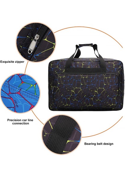 Mavi L Tarzı Büyük Kapasiteli Dikiş Makinesi Depolama Çanta Kadın Spor Spor Taşıma Çantası Dikiş Makinesi Taşıma Çantası (Yurt Dışından) fiyatları