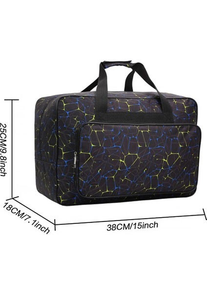 Mavi L Tarzı Büyük Kapasiteli Dikiş Makinesi Depolama Çanta Kadın Spor Spor Taşıma Çantası Dikiş Makinesi Taşıma Çantası (Yurt Dışından) fırsatları