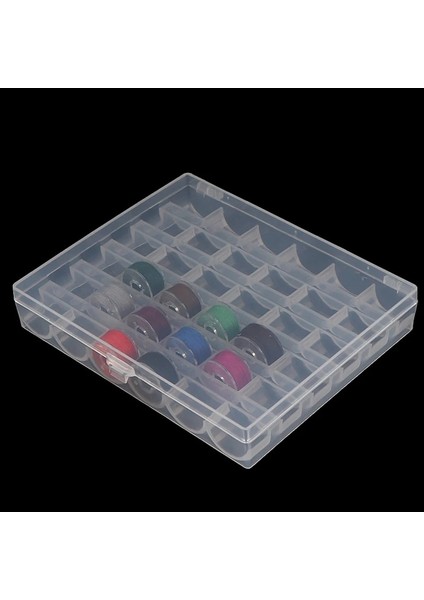 Stili Temizle 36 Makaralar Dikiş Makinesi Bobinler Boş Bobbools Dikiş Makinesi Plastik Saklama Kutusu Ev Dikiş Aksesuarları Aracı (Yurt Dışından)