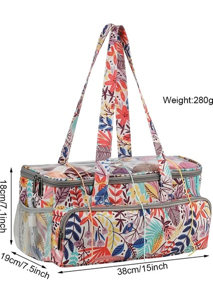 Koyu Haki Stili Taşınabilir Kadın Bez Iplik Yün Saklama Torbaları Tığ Kanca Iplik Iplik Tutucu Kılıfları Kılıfı Dıy Dikiş Organizatör Çanta Örgü Çanta (Yurt Dışından)