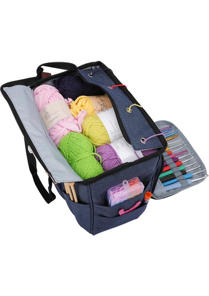 No.3 Tarzı Yeni Taşınabilir Örgü Çanta Iplik Iplik Depolama Tote Yün Tığ Kanca Iğneler Çanta Dikiş Malzemeleri Dıy Ev Organizatör (Yurt Dışından) indirimleri