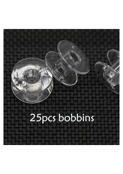 Sadece Bobin Stili Dikiş Makinesi Bobbools Plastik Dikiş Makinesi Eksen Kutusu 25 Şeffaf Bobin, Ev Tipi Dikiş Makinesi M Saklama Kutusu (Yurt Dışından)