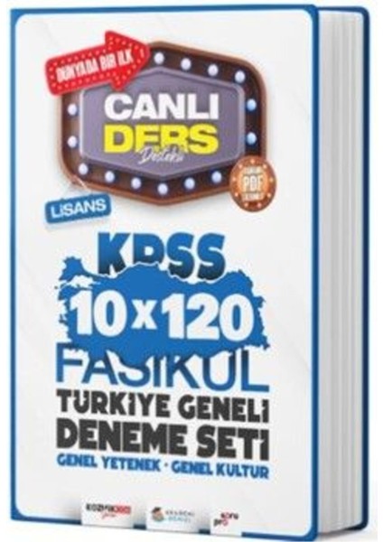 Akademi Denizi Kpss Genel Kültür Genel Yetenek 10 x 120 Fasikül Türkiye Geneli Deneme Seti