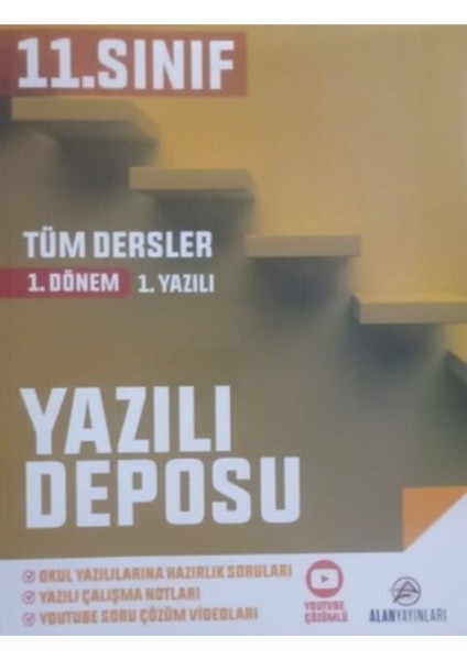 Alan Yayıncılık 11. Sınıf Tüm Dersler Yazılı Deposu 1. Dönem 1. Deneme