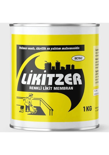 Su Bazlı Likit Membran Beyaz 1 kg