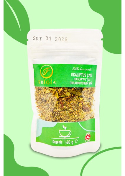 Şekersiz Okaliptüs Çayı 60 gr Doğal Yapraklar
