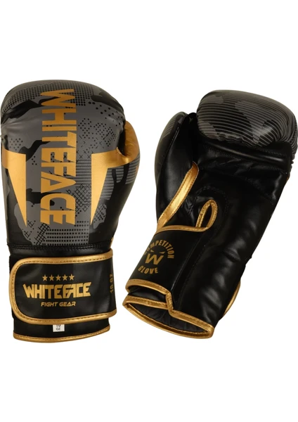 Whiteface Kamuflaj Boks/kickboks/muay Thai Boks Eldiven (Siyah) WTFB312