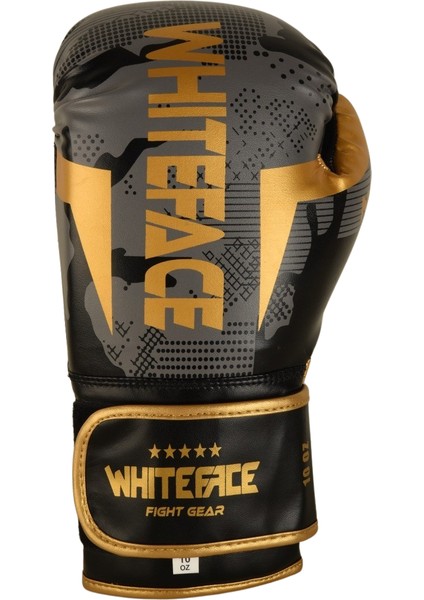 Whiteface Kamuflaj Boks/kickboks/muay Thai Boks Eldiven (Siyah) WTFB312