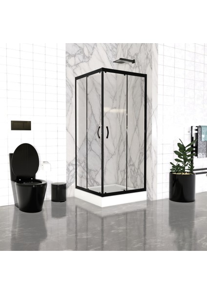 Kare Duşakabin + Duş Teknesi Tam Takım Sifon
