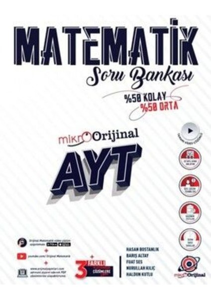 Orijinal Yayınları  Mikro AYT Matematik Soru Bankası