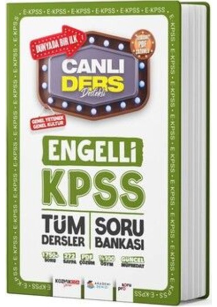 Akademi Denizi Ekpss Genel Kültür Genel Yetenek Engelli Tüm Dersler Soru Bankası