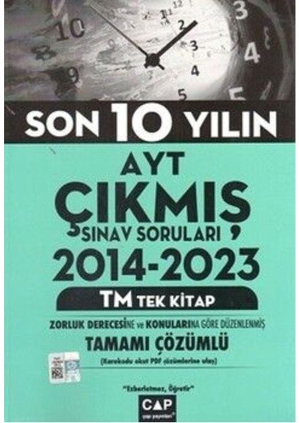 AYT Tek Kitap Tm Son 10 Yılın Çıkmış Sınav Soruları