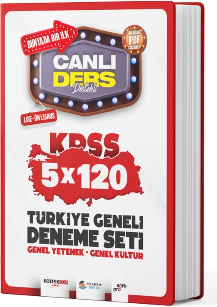 Kpss Canlı Ders Türkiye Geneli Deneme Seti ( Lise Önlisans )