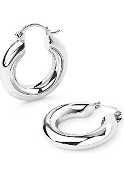 Minimalist Boru Halka Küpe 3.5 cm modelleri