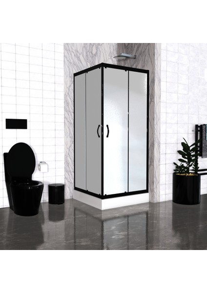 Kare Duşakabin + Duş Teknesi Tam Takım Sifon