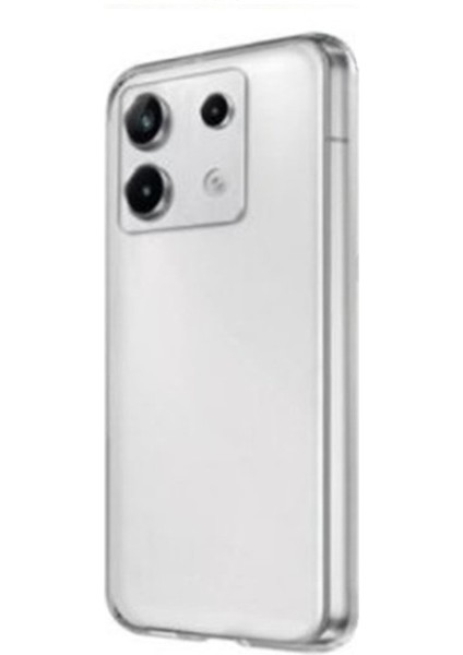 Xiaomi Poco X6 Kılıf Silikon Şeffaf + Ekran Koruyucu