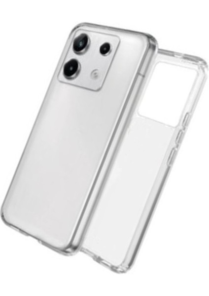 Xiaomi Poco X6 Kılıf Silikon Şeffaf + Ekran Koruyucu