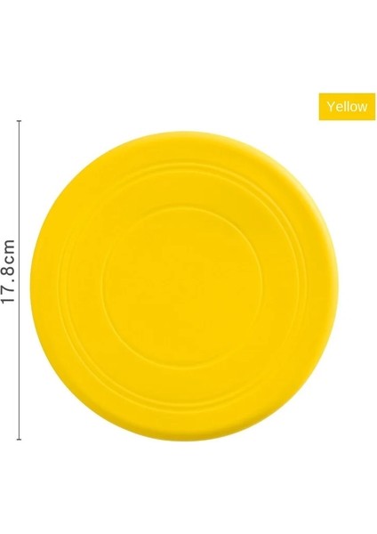 Sarı Stil Et Dog Uçan Diskler Eğitim Uçan Diskler Etkileşimli Isırmaya Dayanıklı Silika Jel Yumuşak Uçan Det Malzemeleri (Yurt Dışından)