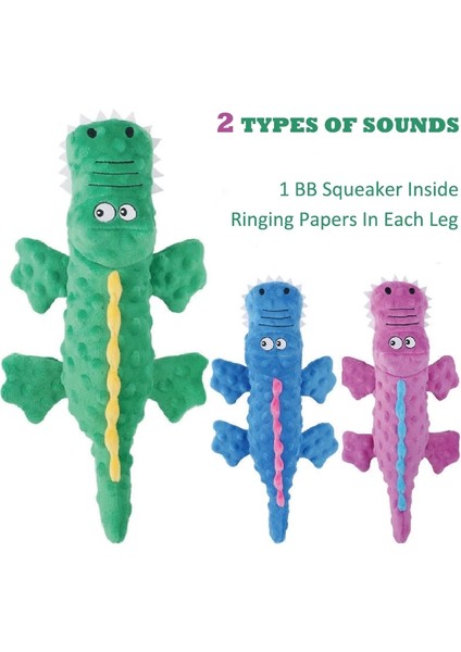 Mavi Stil 37CM x 19CM Yumuşak Peluş Pet Köpek Squeaky Chew Oyuncaklar Küçük Büyük Köpekler Için Dolması Timsah Kedi Sevimli Interaktif Squeak Oyuncak Dayanıklı (Yurt Dışından) fiyatları